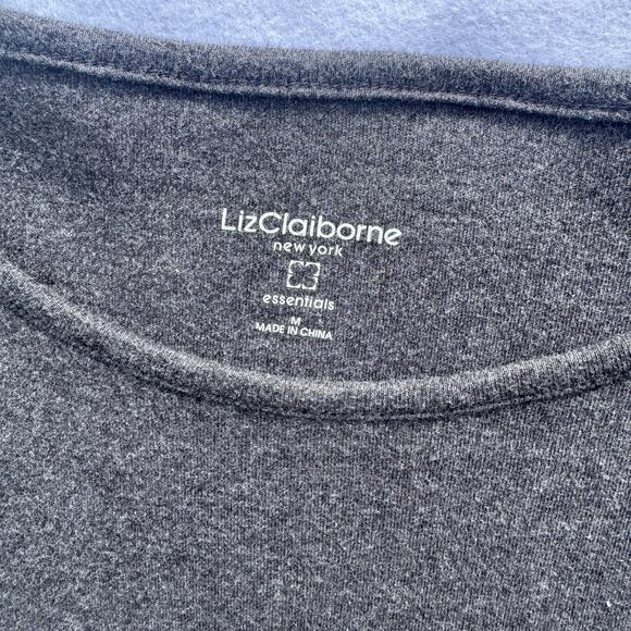 Liz Claiborne M Gray Fitted Tee Dress - Picture 3 of 4